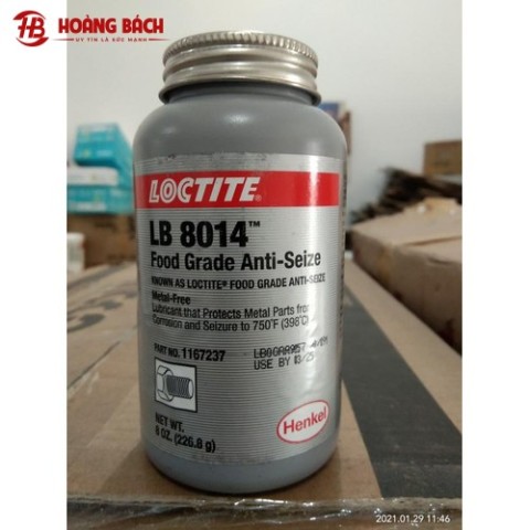 Mỡ bôi trơn Loctite 8014 Food Grade Anti-Seize 8oz