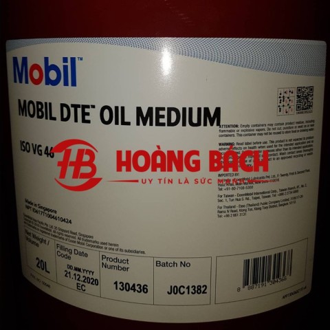 Dầu nhờn Mobil DTE Oil Medium ISO VG 46 20L