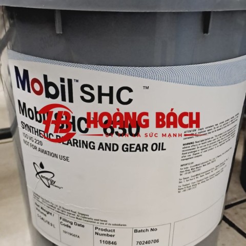 Nhớt Mobil SHC 630 Synthetic Bearing and Gear Oil 20L